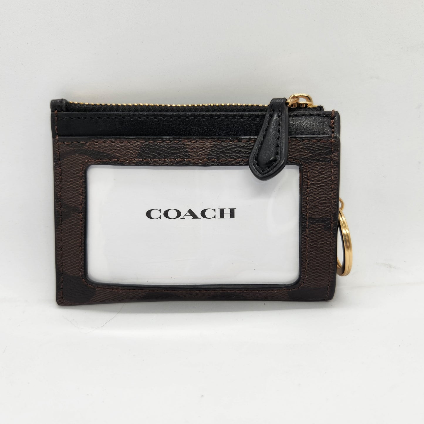 Coach Signature Mini ID Skinny wallet