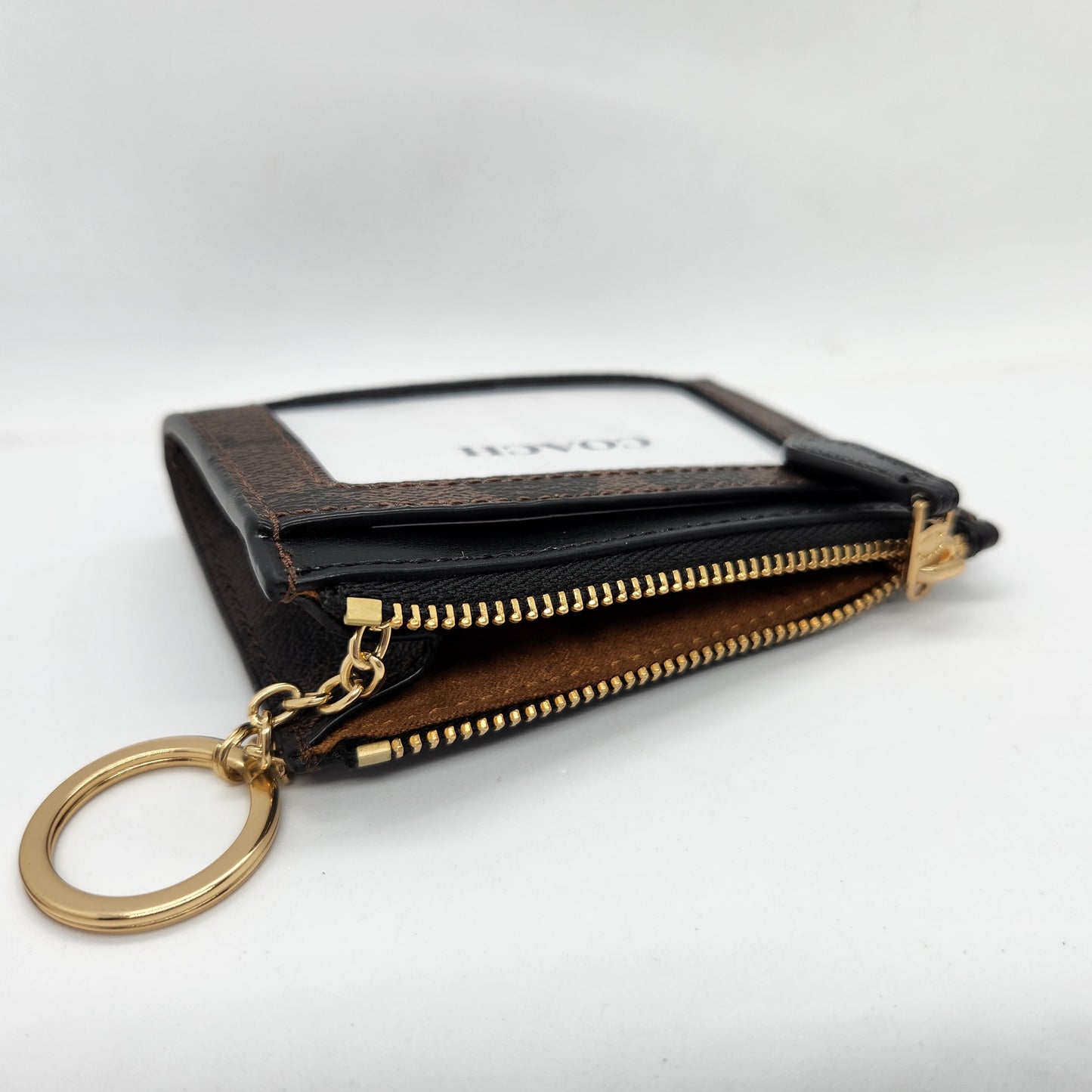 Coach Signature Mini ID Skinny wallet