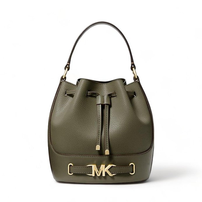 Reed Medium Pebbled Leather Bucket Bag