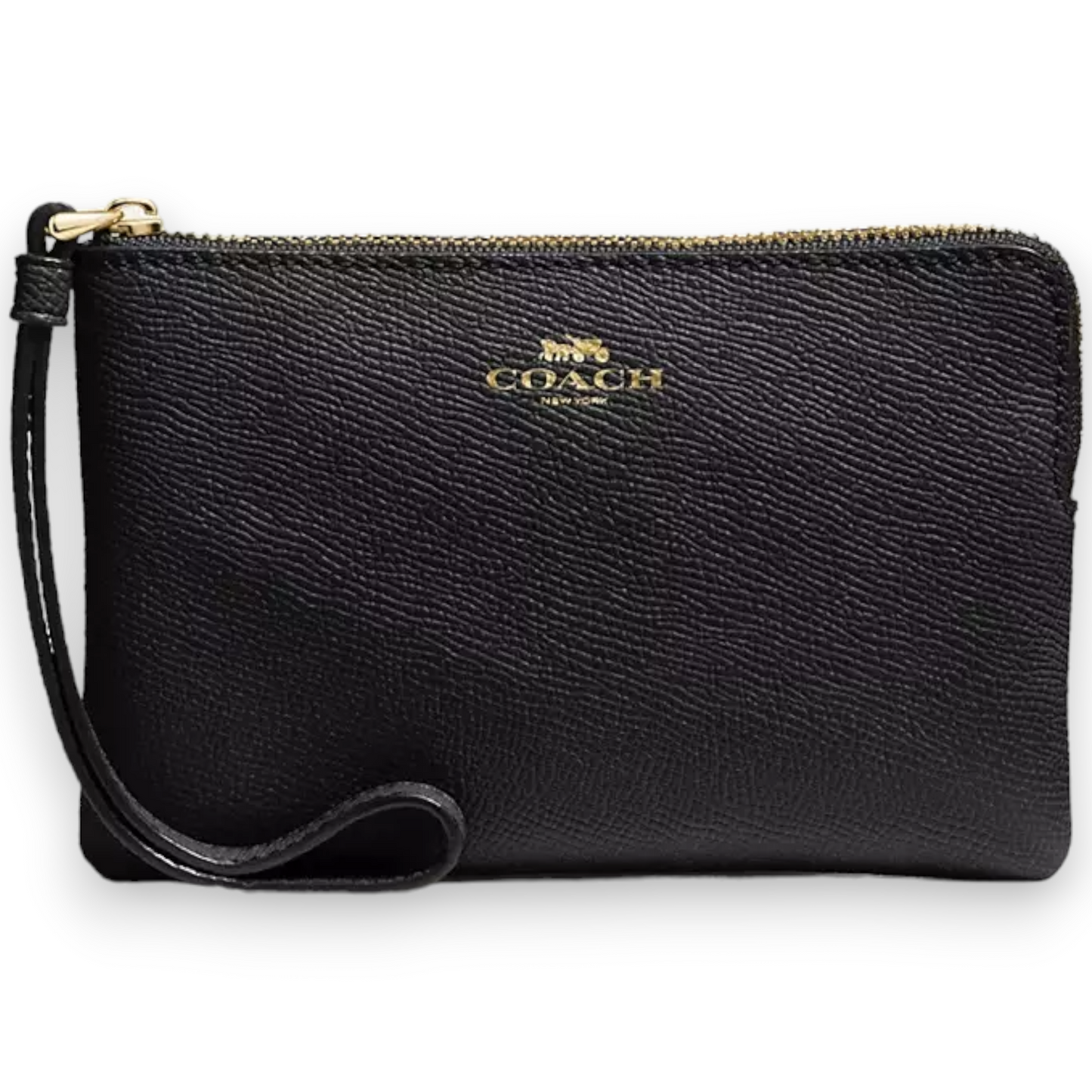 Coach Corner Zip Signature PVC Wristlet