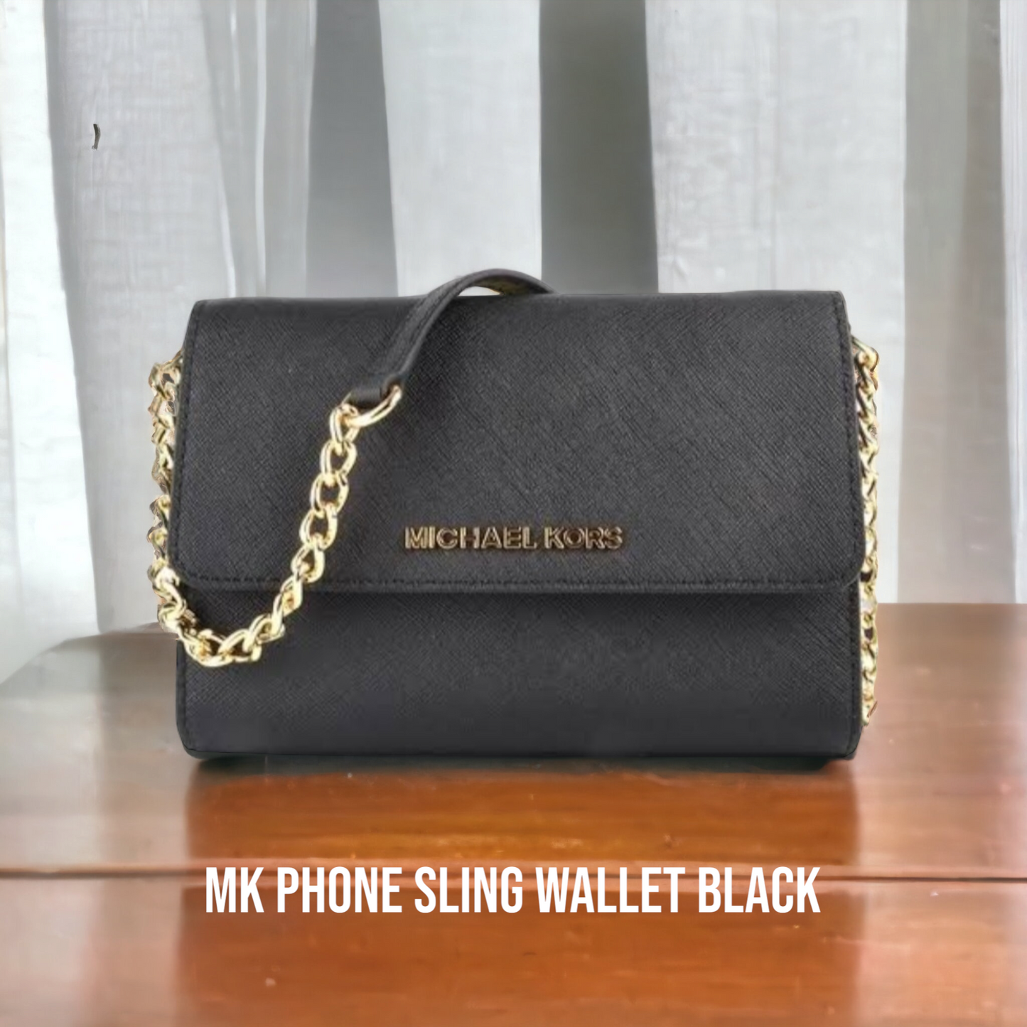 Michael Kors MD MF Phone Sling Wallet Xbody Leather