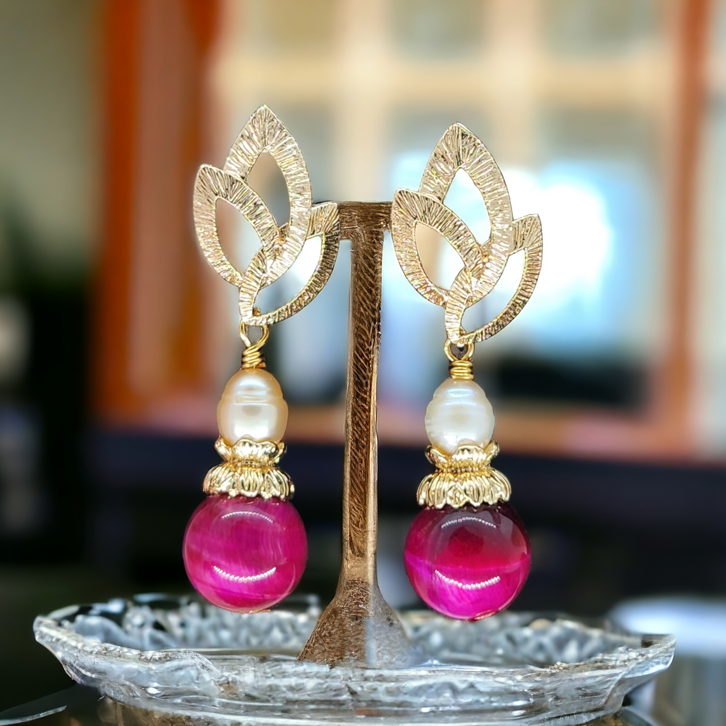 Rosy Oasis Earrings