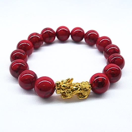 Red Coral Pi Yao Bracelet