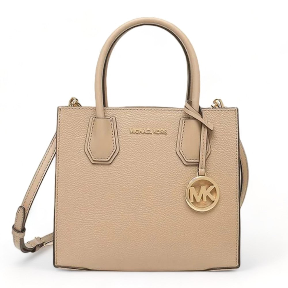 Mercer Medium Logo and Leather Accordion Crossbody Bag