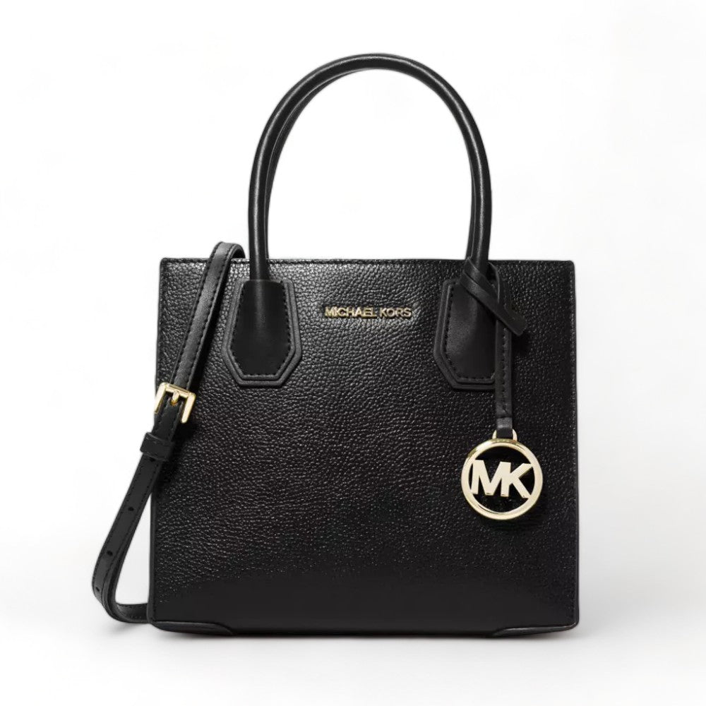 Mercer Medium Logo and Leather Accordion Crossbody Bag